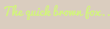 Image with Font Color D2F47D and Background Color DACDBF
